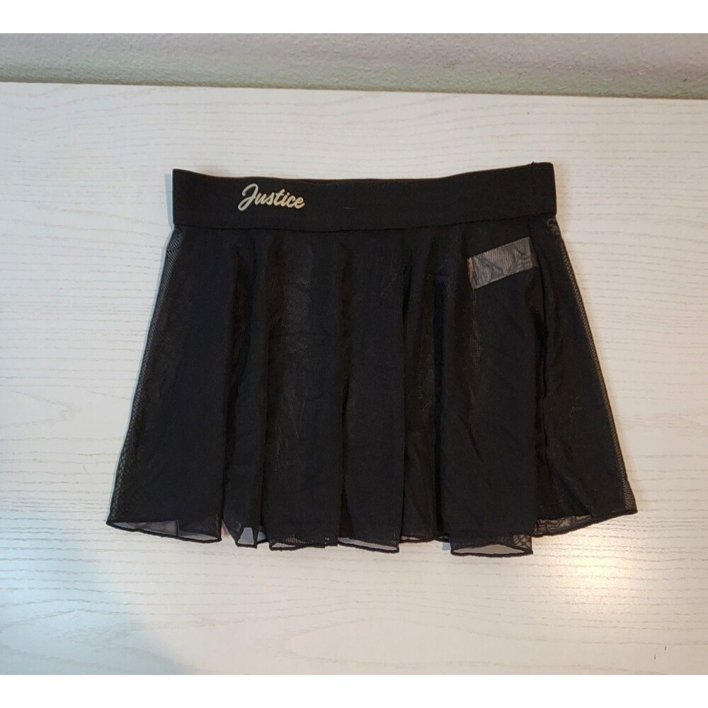 JUSTICE GIRL LIGHWEIGHT DOFTBLACK BALLET FOR GIRLS DANCE SIZE MEDIUM (10)